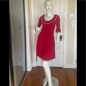 NWT Marc Jacobs red dress with white trim